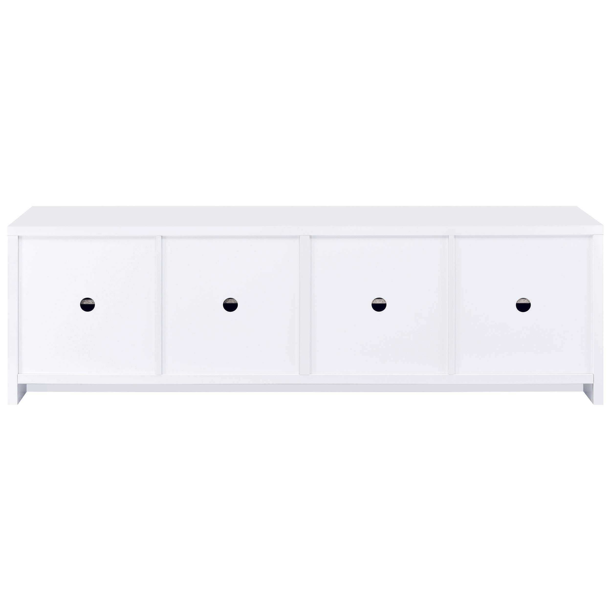 Laughlin 4-door Engineered Wood 78-inch TV Stand White — view 8