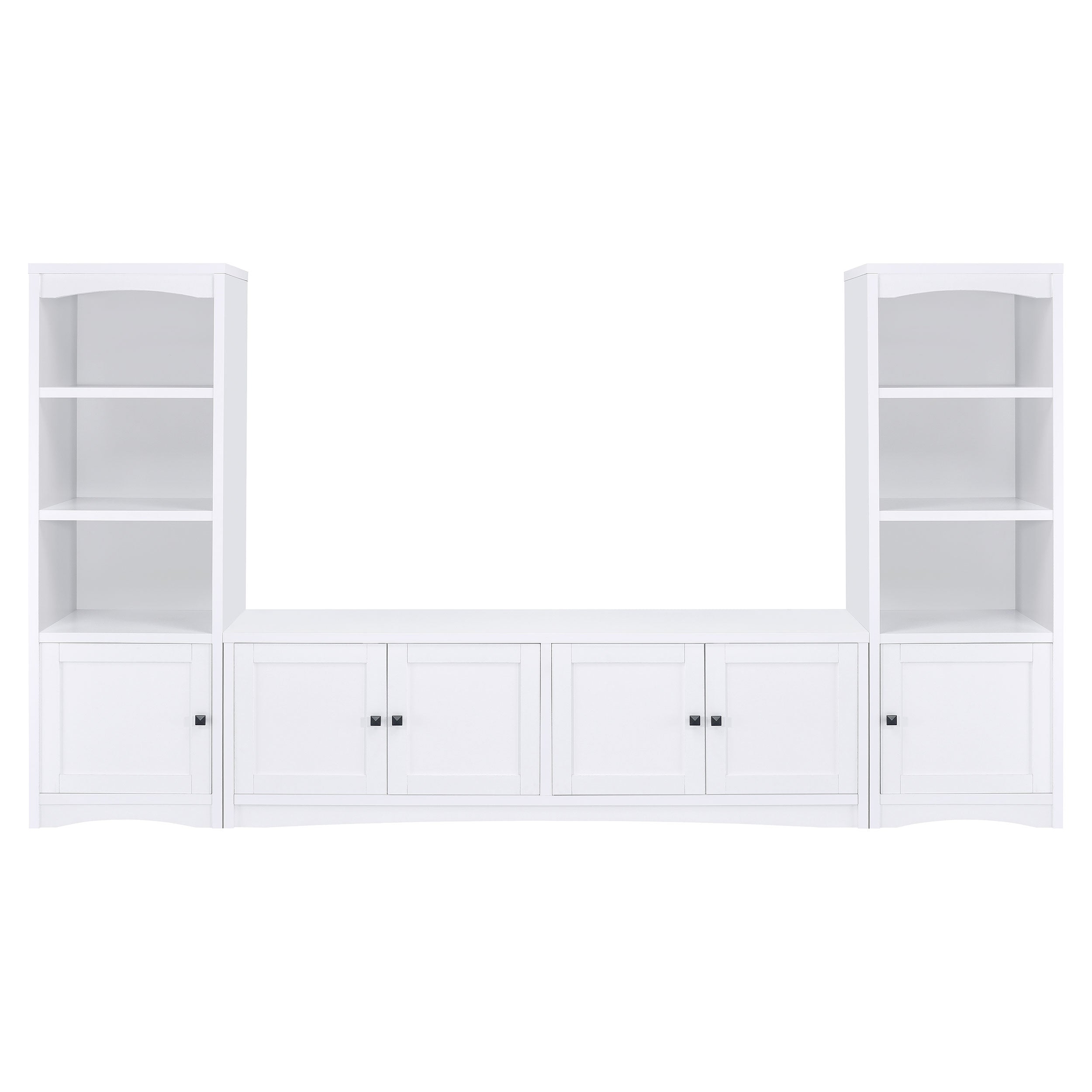 Laughlin 4-door Engineered Wood 78-inch TV Stand White — view 13