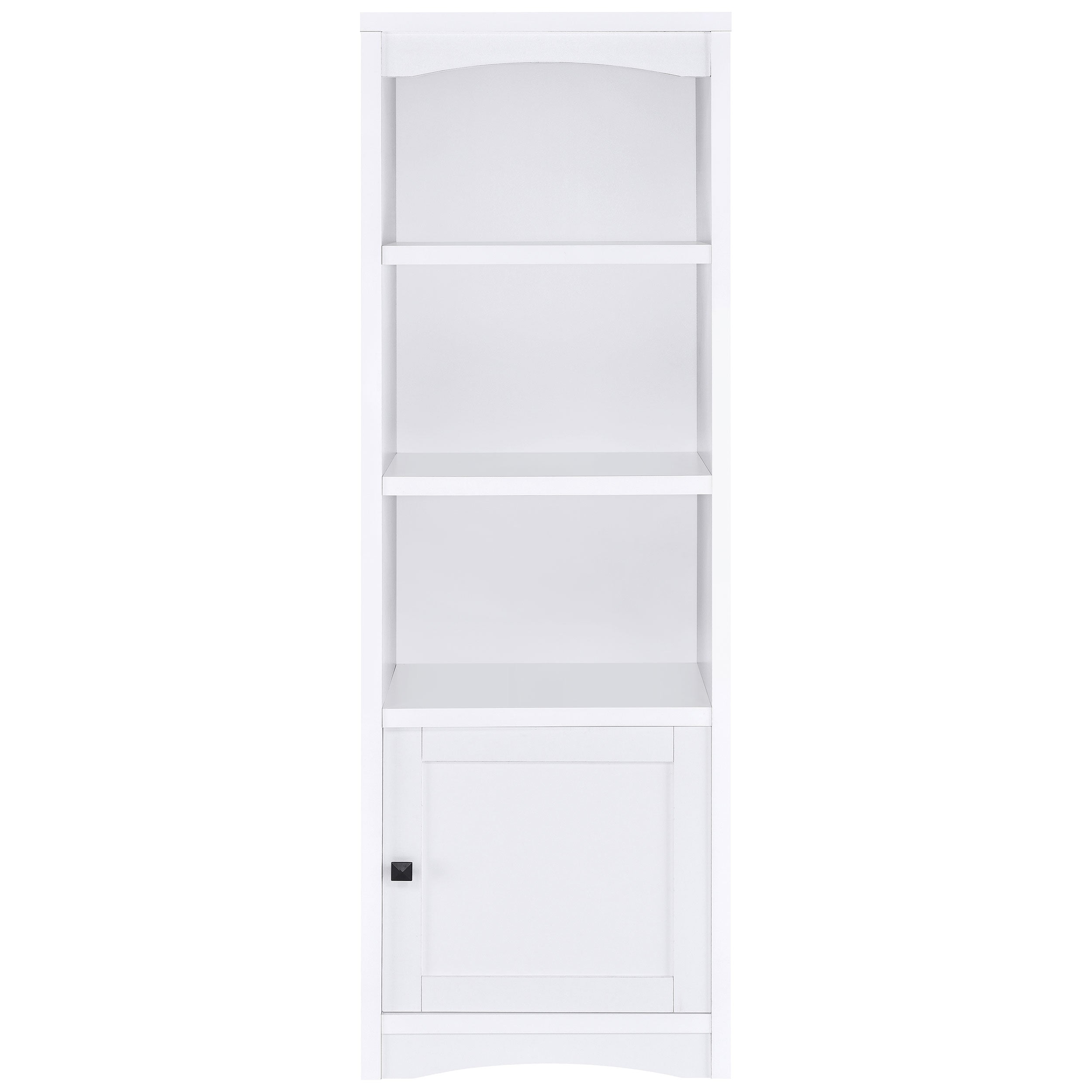 Laughlin 4-shelf Engineered Wood Media Tower White — view 4