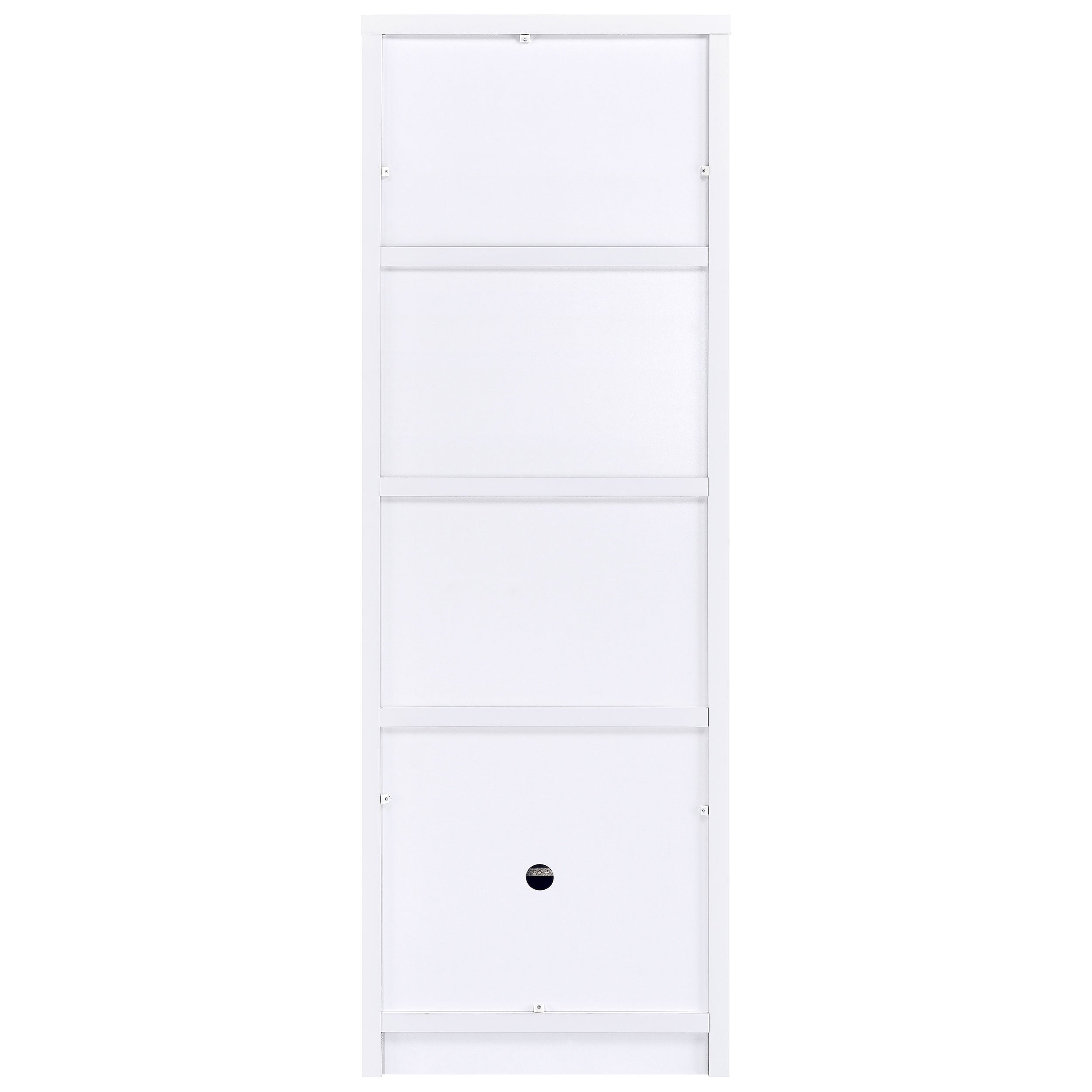 Laughlin 4-shelf Engineered Wood Media Tower White — view 8