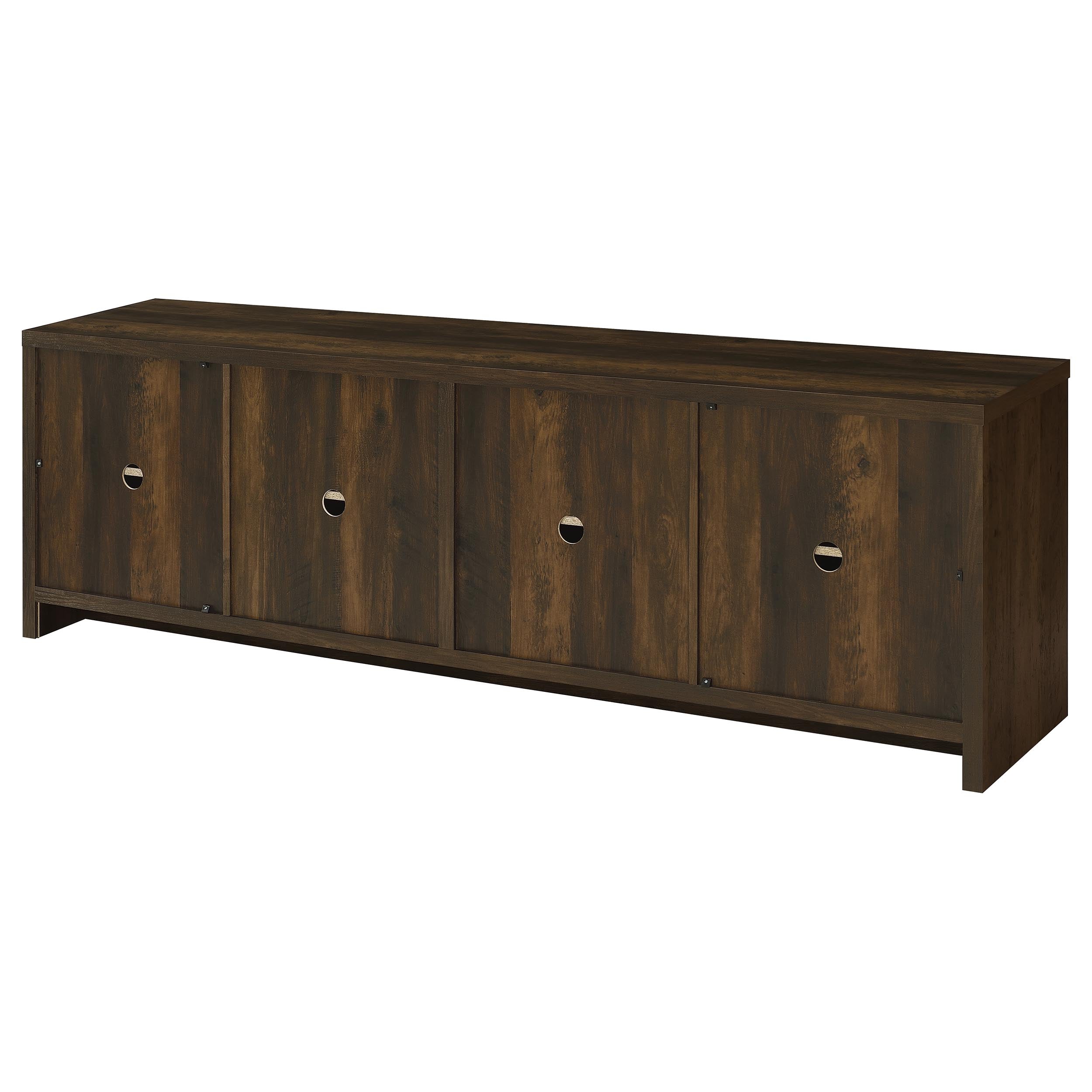 Laughlin 4-door Engineered Wood 78-inch TV Stand Dark Pine — view 9