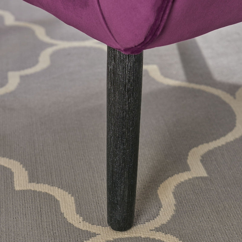 Alyssa - Mid Century Upholstered Arm Chair With Wingback Design
