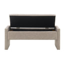 Modern Upholstered Large Bed End Bench With Storage
