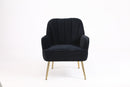 Modern Mid-Century Chair Tufted Sherpa Armchair For Living Room Bedroom Office
