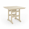 Square Counter Height Table Spacious HDPE Poly Lumber For Dining, Patio, And Garden Gatherings