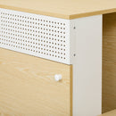 Furniture Style Multi Use Natural Cat Litter Box House With Flip Down Door - Natural