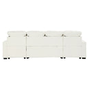 Oversized U-Shaped Versatile Sectional, Pull-Out Sofa Bed With Double Storage Chaise Lounges And 2 USB Ports For Living Room
