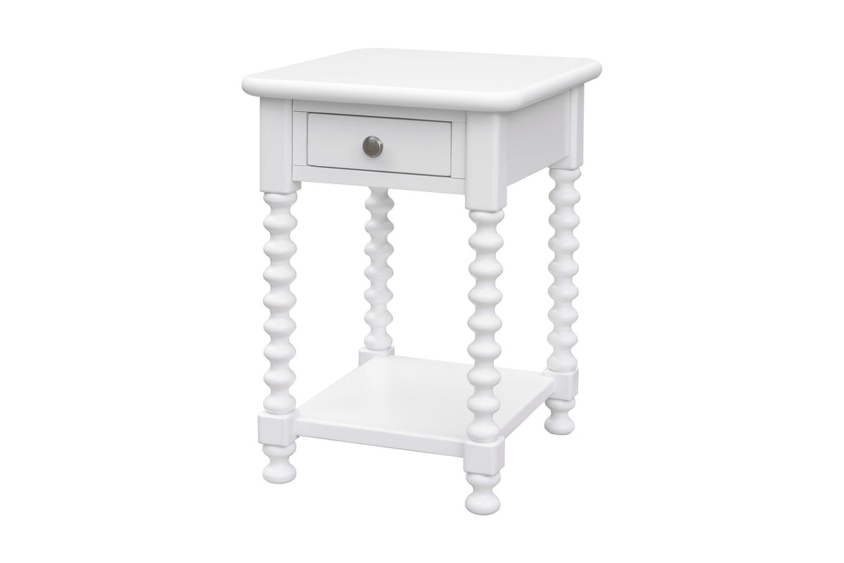 Robin Bedside Table (White)