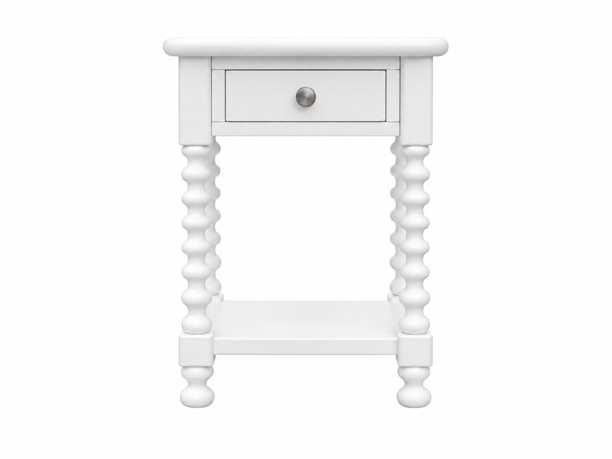 Robin Bedside Table (White)