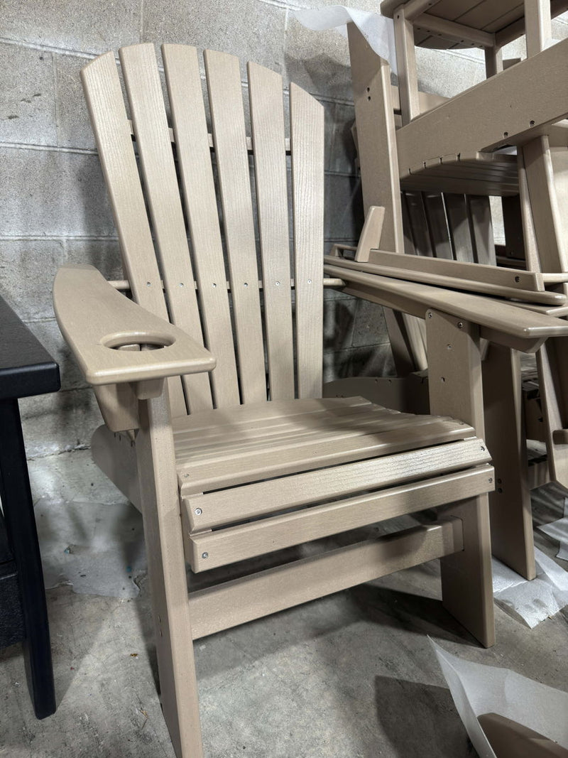 Adirondack Chair Sturdy HDPE Poly Lumber For Poolside, Patio, And Garden Relaxation