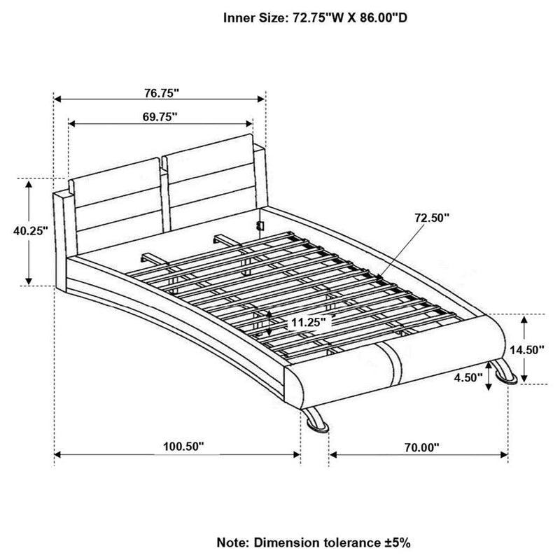 Jeremaine - Upholstered Sleigh Bed