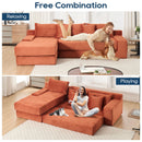 Modern L - Shaped Sectional Couch With Memory Foam