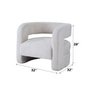 Yitua - Accent Chair - White Teddy Sherpa - Atlantic Fine Furniture Inc