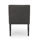 Contemporary Armchair With Track Arms - Charcoal