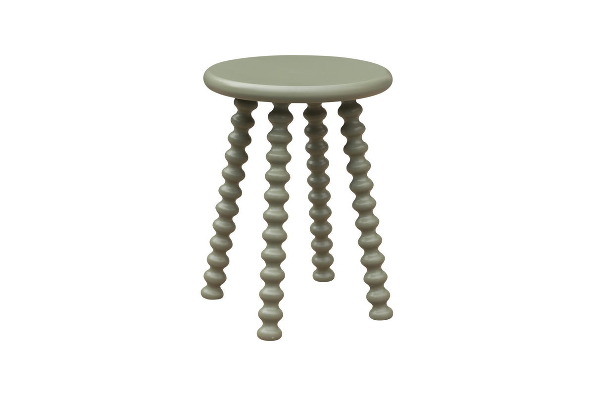 Robin Round End Table (Olive)