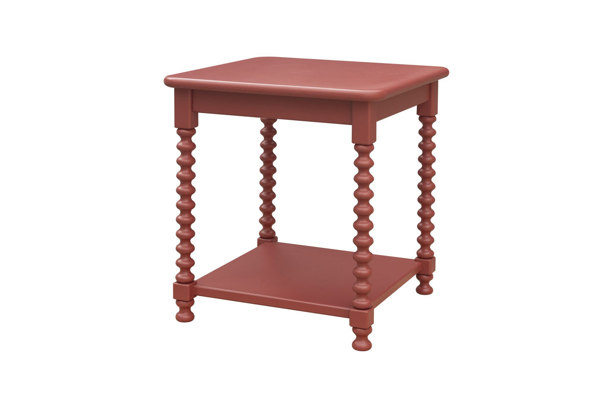 Robin Square End Table (Red)