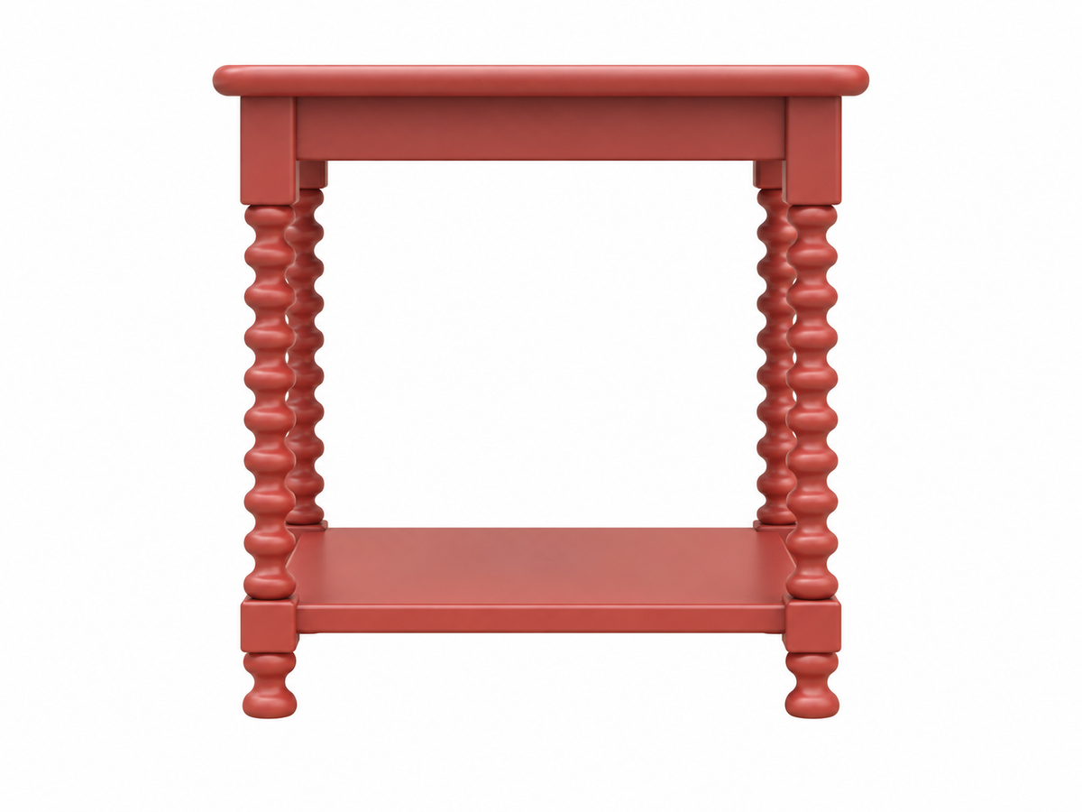 Robin Square End Table (Red)