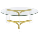 Janessa - Acrylic Coffee And End Table Set