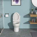 1 Piece Toilet, Soft Closing Seat - White