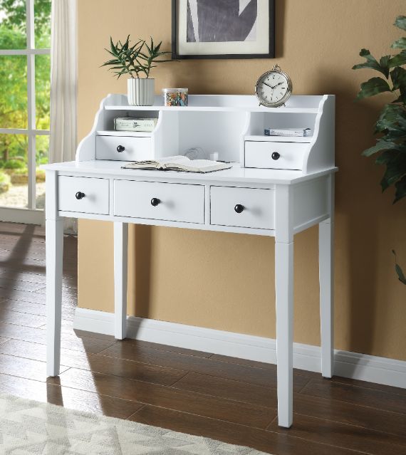 Agia - Desk - White Finish