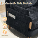 Mid Century Modern Foldable Sofa Bed, 3 In 1 Convertible Sleeper With 3 Pillows