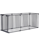 Adjustable Safety Gate Play Yard Metal Doorways Fireplace Fence Christmas Tree Fence Gate For House Stairs Gate Prohibited Area Fence