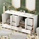 Shaker Free Standing Bathroom Vanity Cabinet With Sink, Soft Close Drawers, Soft Close Doors