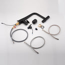 Waterfall Kitchen Faucet With Temperature Display And Pull Down Sprayer