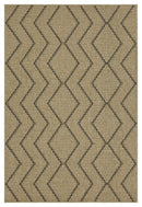 Earth - 5'3" X 7'3" Indoor, Outdoor Area Rug - Black, Natural