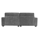 Modern Fabric Sofa With Plush Cushions, Sleek Arm Design
