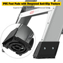 Heavy Duty Aluminum Rolling Platform Ladder With Steps, 375Lbs Capacity