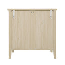2 Door Cabinet, American Furniture, Suitable For Bedroom, Living Room, Study - Natural