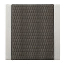 Cape - Coral Wicker C Shaped Table Modern DesignRattan And Aluminum Frame - Brown