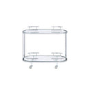 Piffo - Serving Cart Set - Clear Glass & Chrome