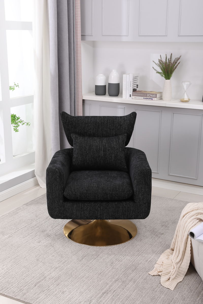 Classic Mid-Century 360-Degree Swivel Accent Chair