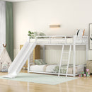 Metal Bunk Bed With Slide, Durable Steel Frame