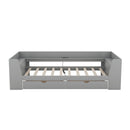 Daybed With Shelves, Drawers And Built In Charging Station