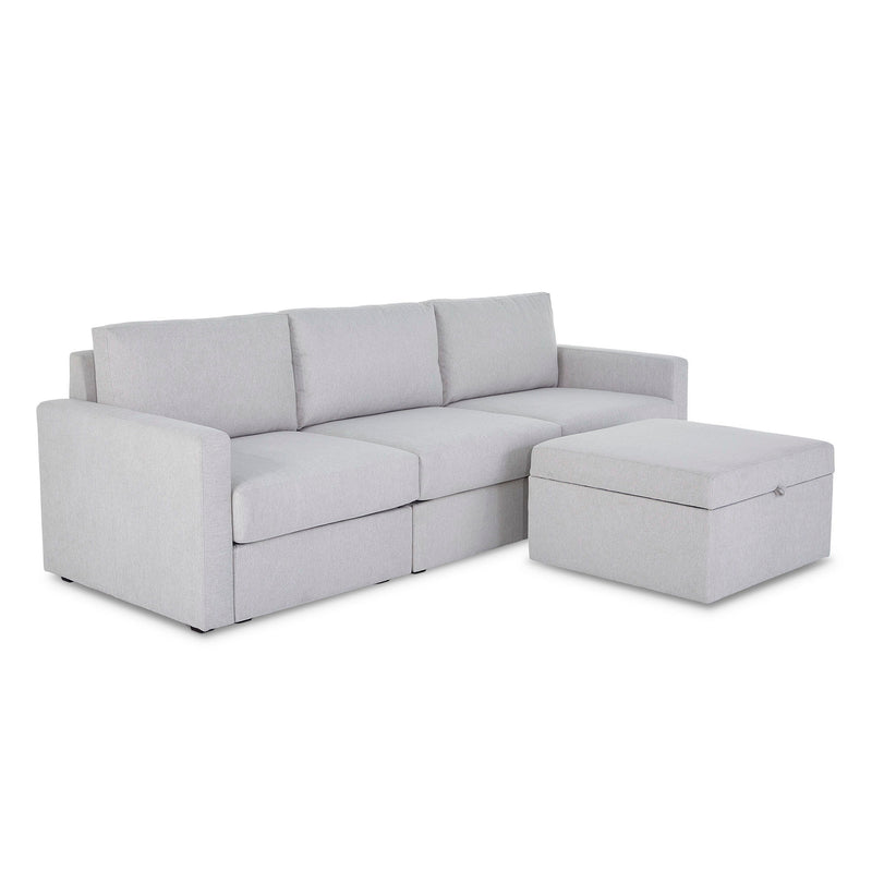 Flex - Sofa with Standard Arm and Storage Ottoman