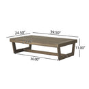 Elloree - Outdoor Coffee Table - Gray