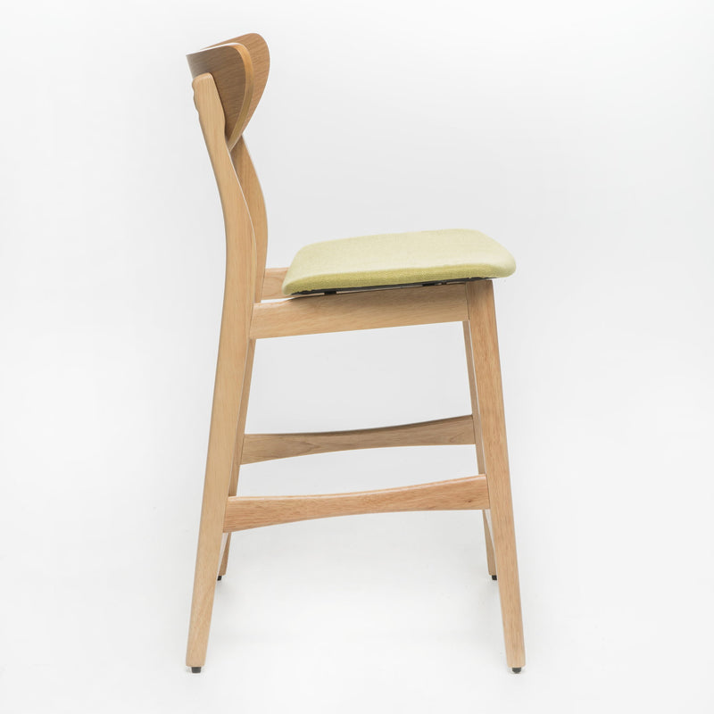 Retro Modern Counter Height Chair Set With Cushioned Seats