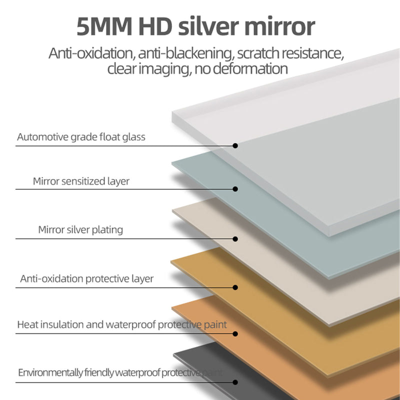 Led Mirror Full Length Mirror With Lights Wide Standing Tall Full Size Mirror For Bedroom Giant Full Body Mirror Large Floor Mirror With Lights Stand Up Dressing Big Lighted Mirror - Black