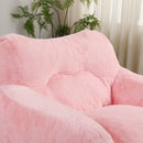 Beanbag Sofa Chair With Armrests Stuffed High Density Foam