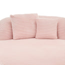 Modern Chaise Lounge Sofa Boneless Couch With Supportive Pillows