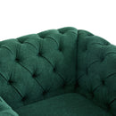 Chesterfield Style Swivel Club Chair With Button Tufted