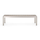Outdoor Modern Aluminum Dining Bench, Durable And Elegant Design