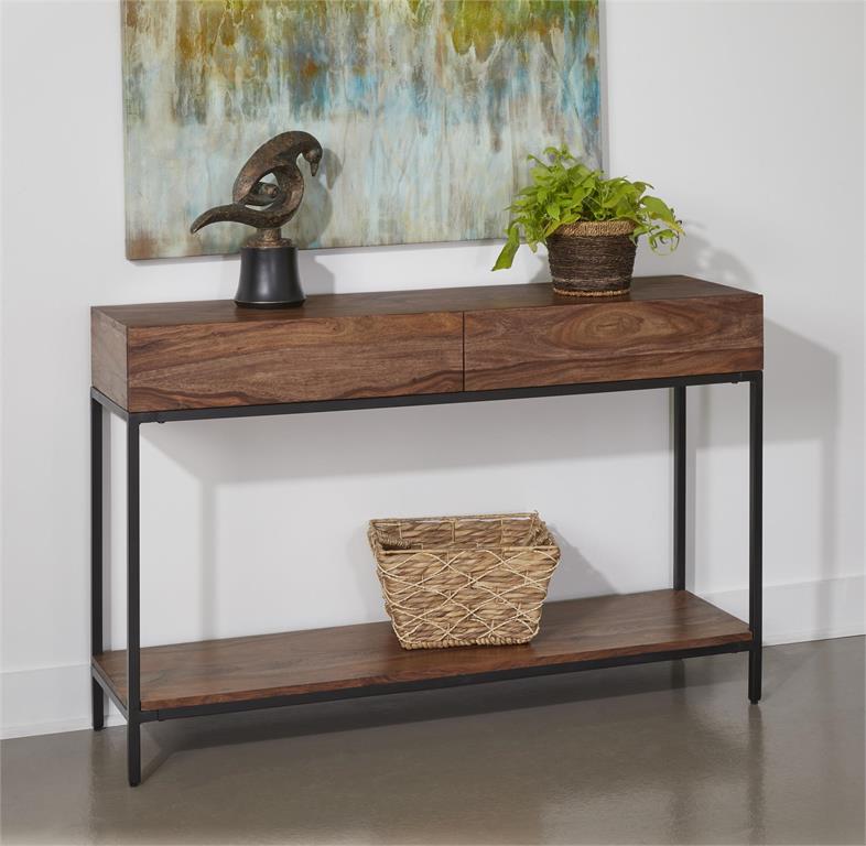 Mercer Rustic 2 Drawer Console or Sofa Table