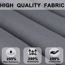 2 Piece Outdoor Chaise Lounge Chair Cushion Set