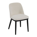Modern Dining Chair With Curved Backrest