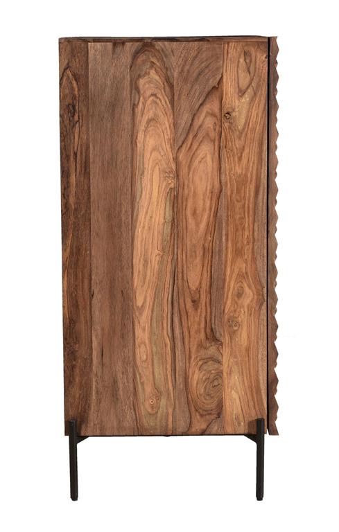 Atwood Solid Sheesham Wood 2 Door Bar Cabinet