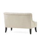 Nicole - French Style Upholstered Loveseat With Tufted Backrest